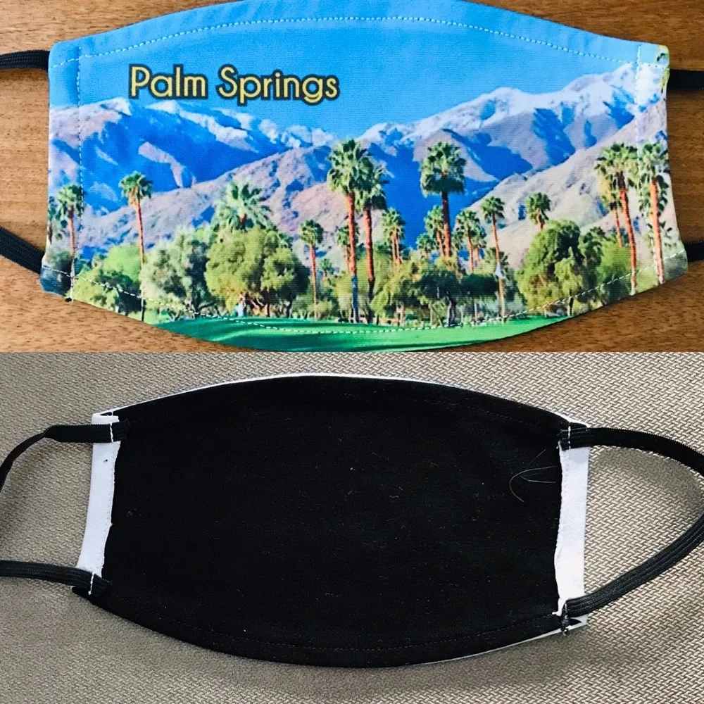 Beautiful New PALM SPRINGS Adult FACE MASK O/S